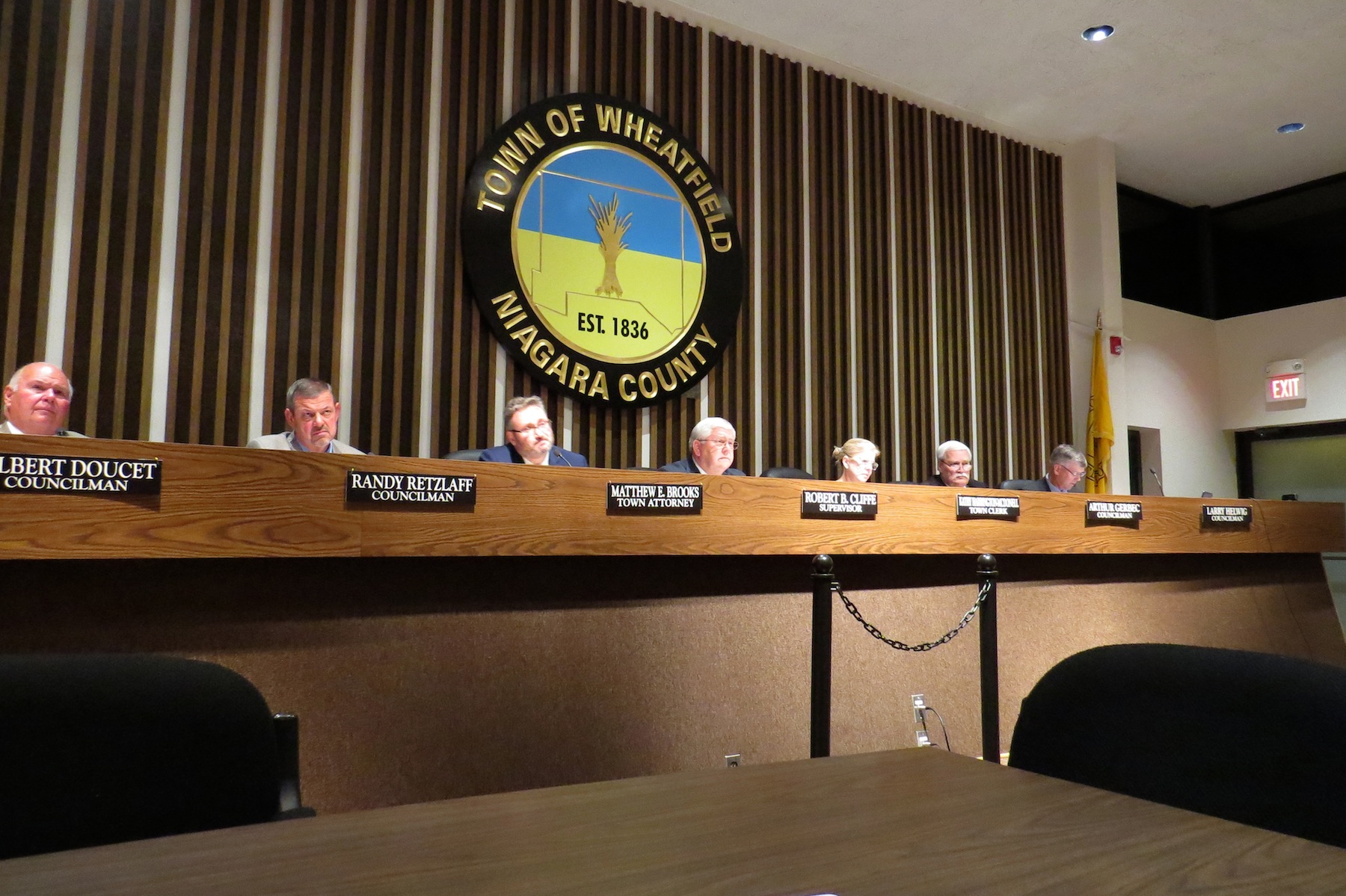 The Wheatfield Town Board. (Photo by David Yarger)